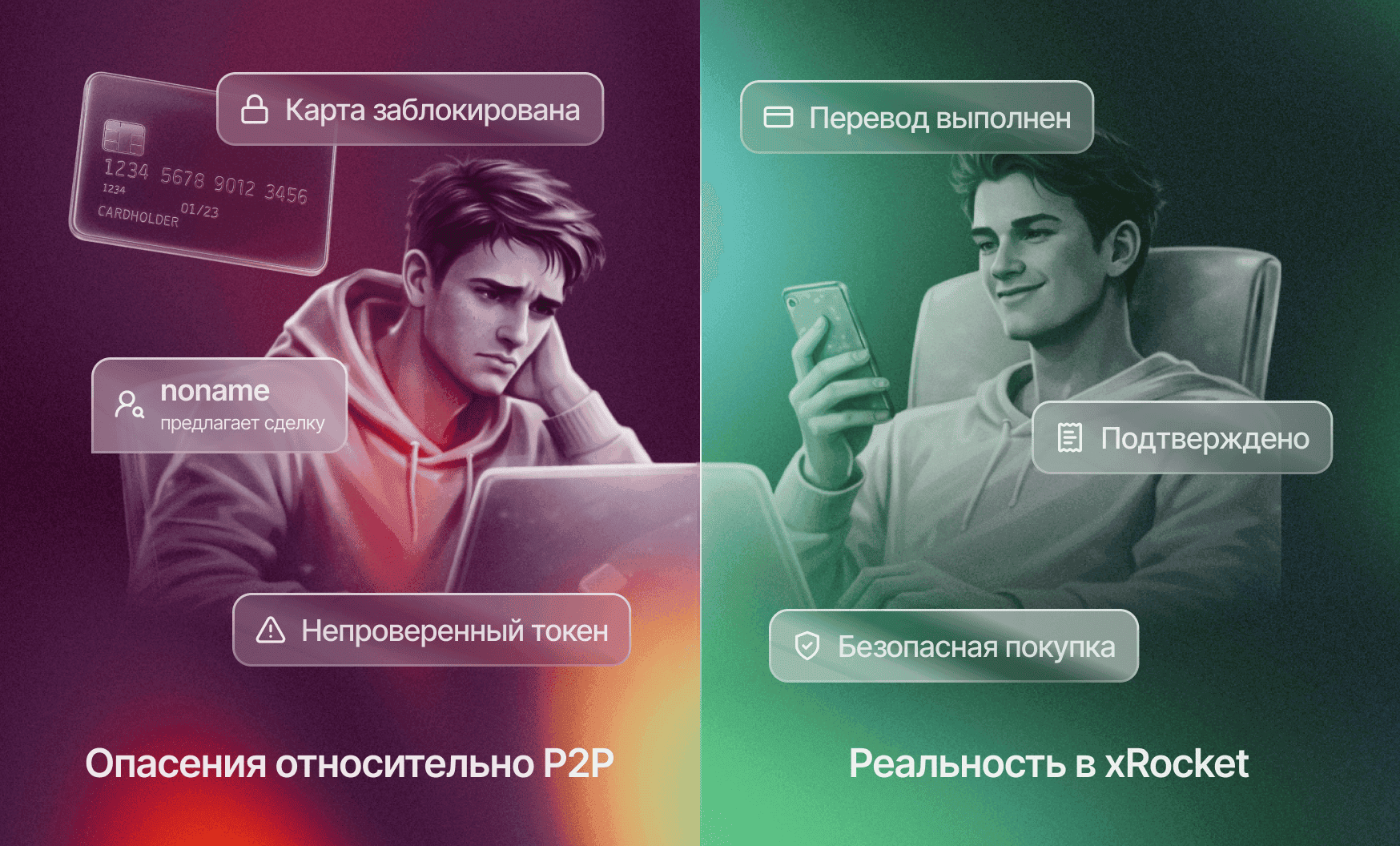 Сравнение p2p и xRocket